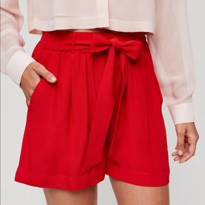 Aritzia Wilfred Georgette Short in BLACK